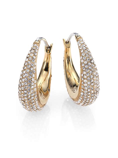 michael kors modern brilliance hoop earrings|Michael Kors replacement earring backs.